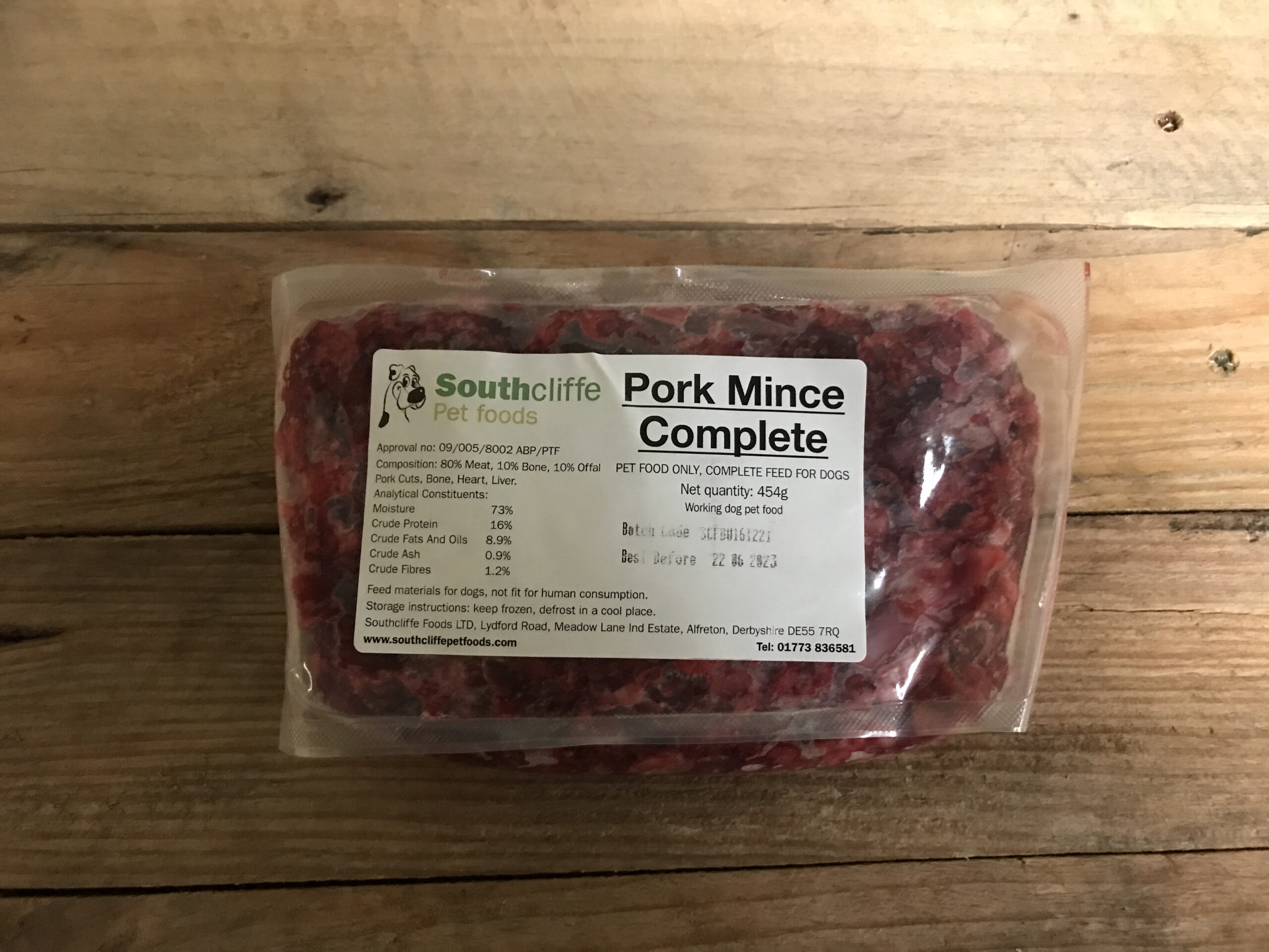 Southcliffe Pork 80/10/10 – 454g