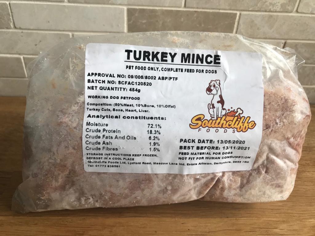 Southcliffe Turkey 80/10/10 – 454g