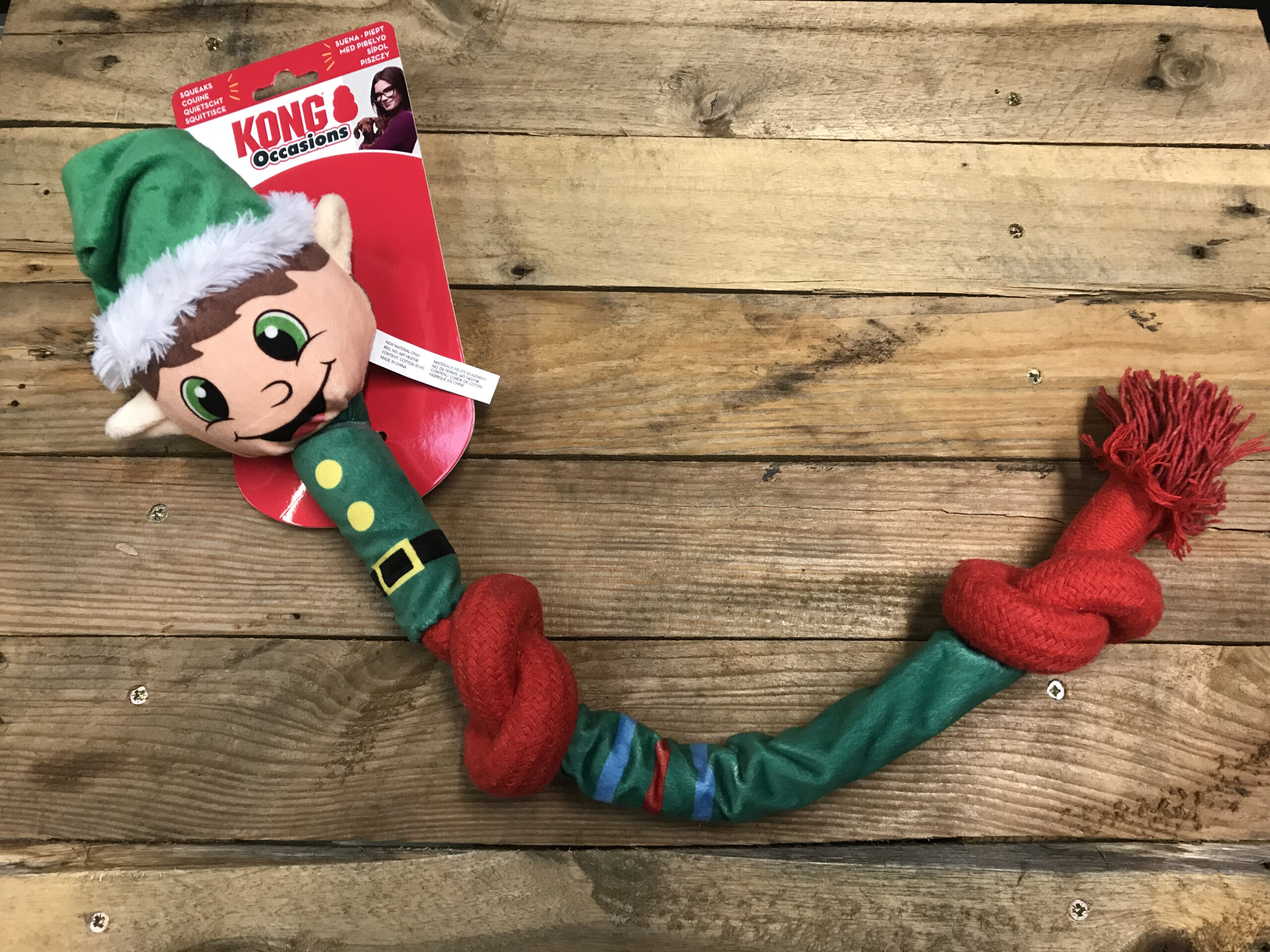 KONG Christmas Rope Elf – 1pc