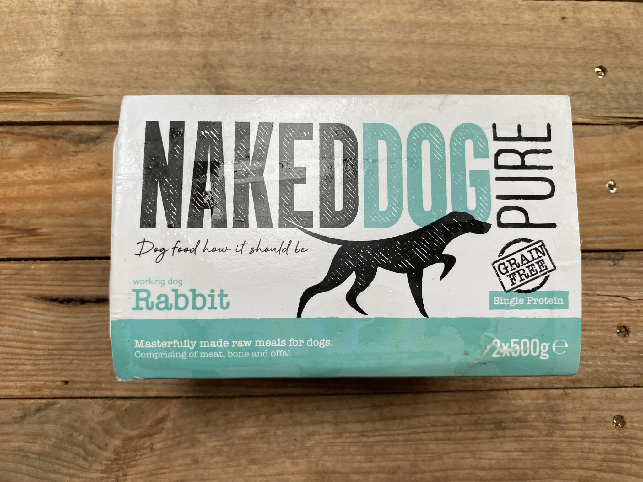 Naked Dog Pure Rabbit 2x500g Nuneaton Raw Pet Food