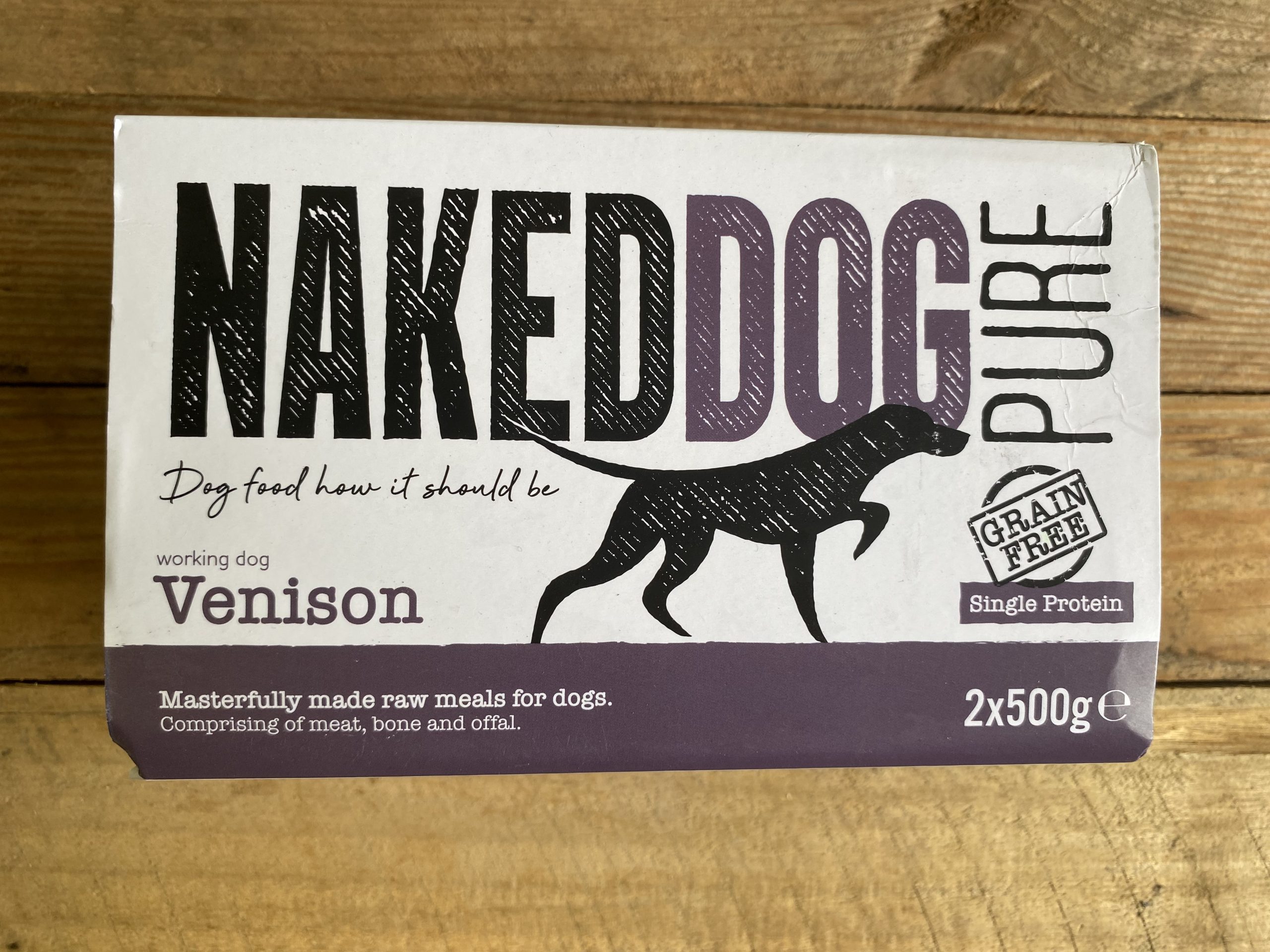 Naked Dog Pure Venison – 2 X 500g
