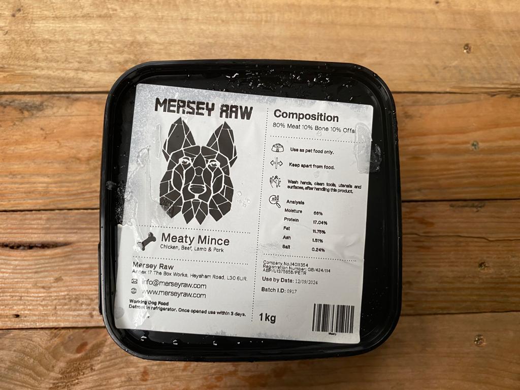 Mersey Raw Meaty Mince – 1kg