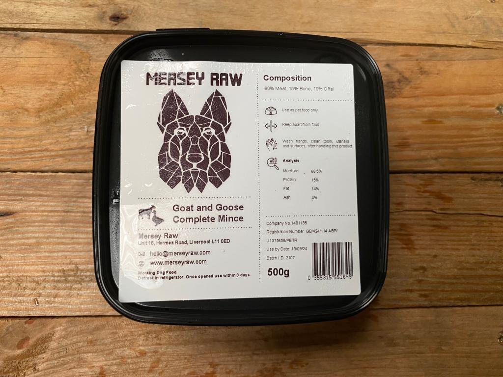 Mersey Raw Goat & Goose – 500g