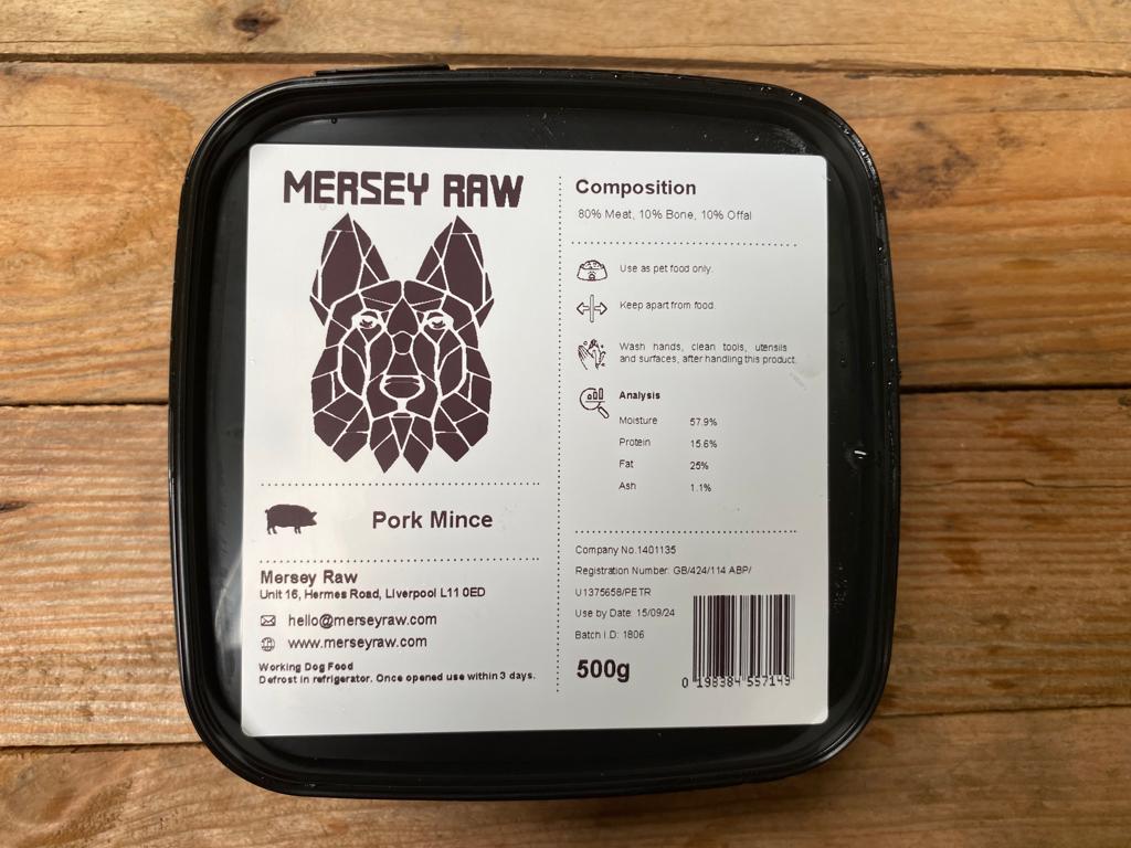 Mersey Raw Pork – 500g