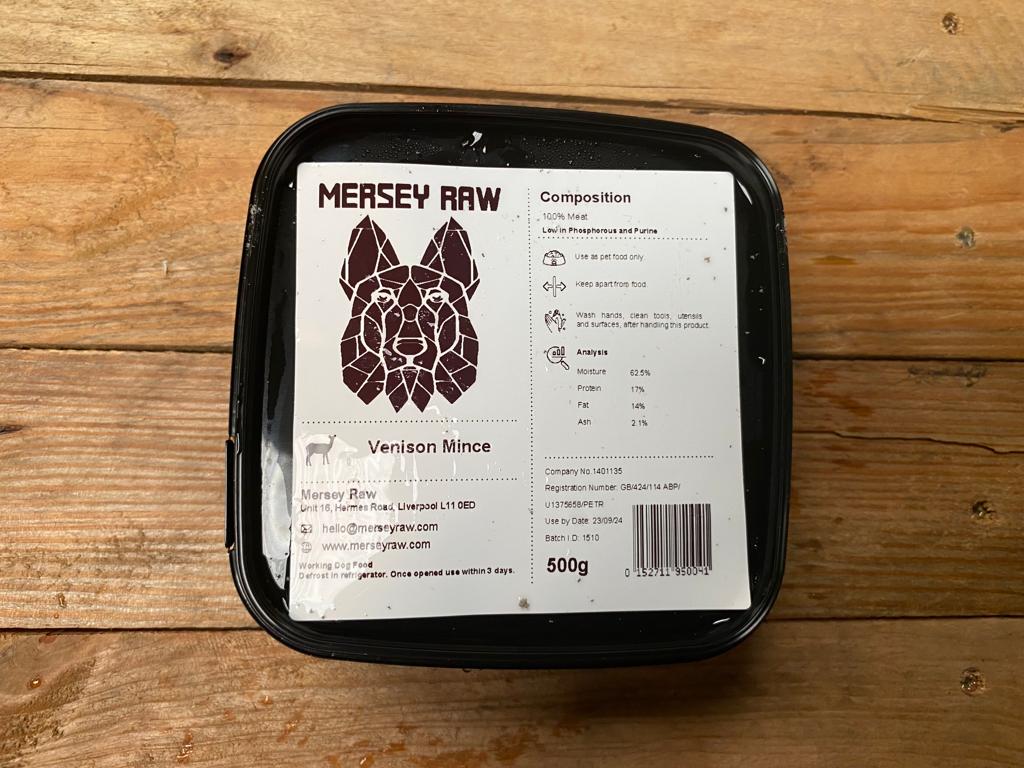 Mersey Raw Boneless Venison – 500g