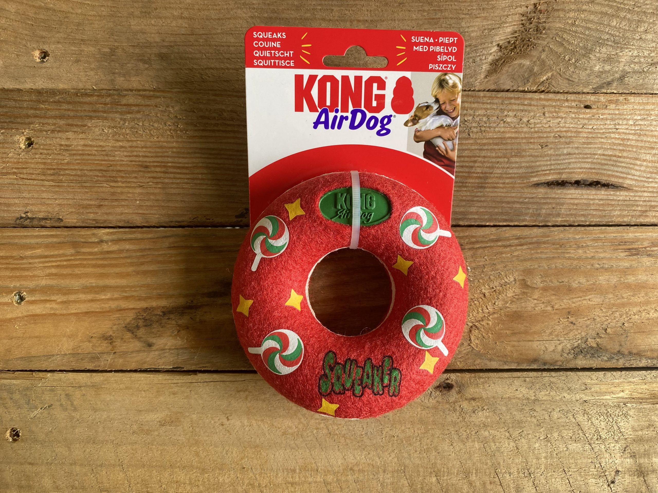 Kong Chrismas AirSqueak Donut – 1pc