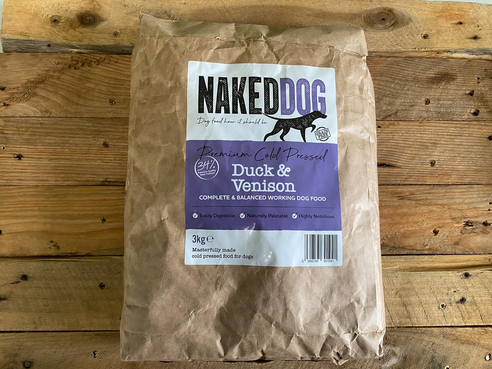 Naked Dog Duck & Venison Cold Pressed – 2.5kg