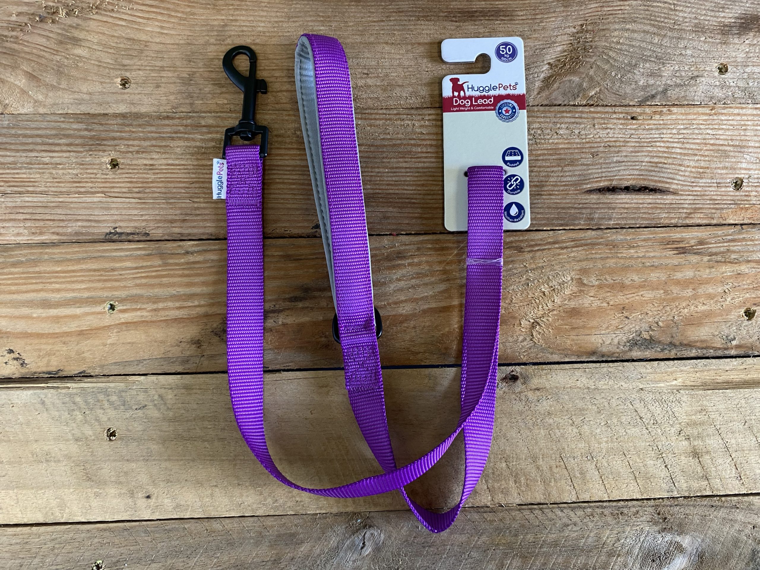 Huggle Pets 50kg Padded Lead – Purple