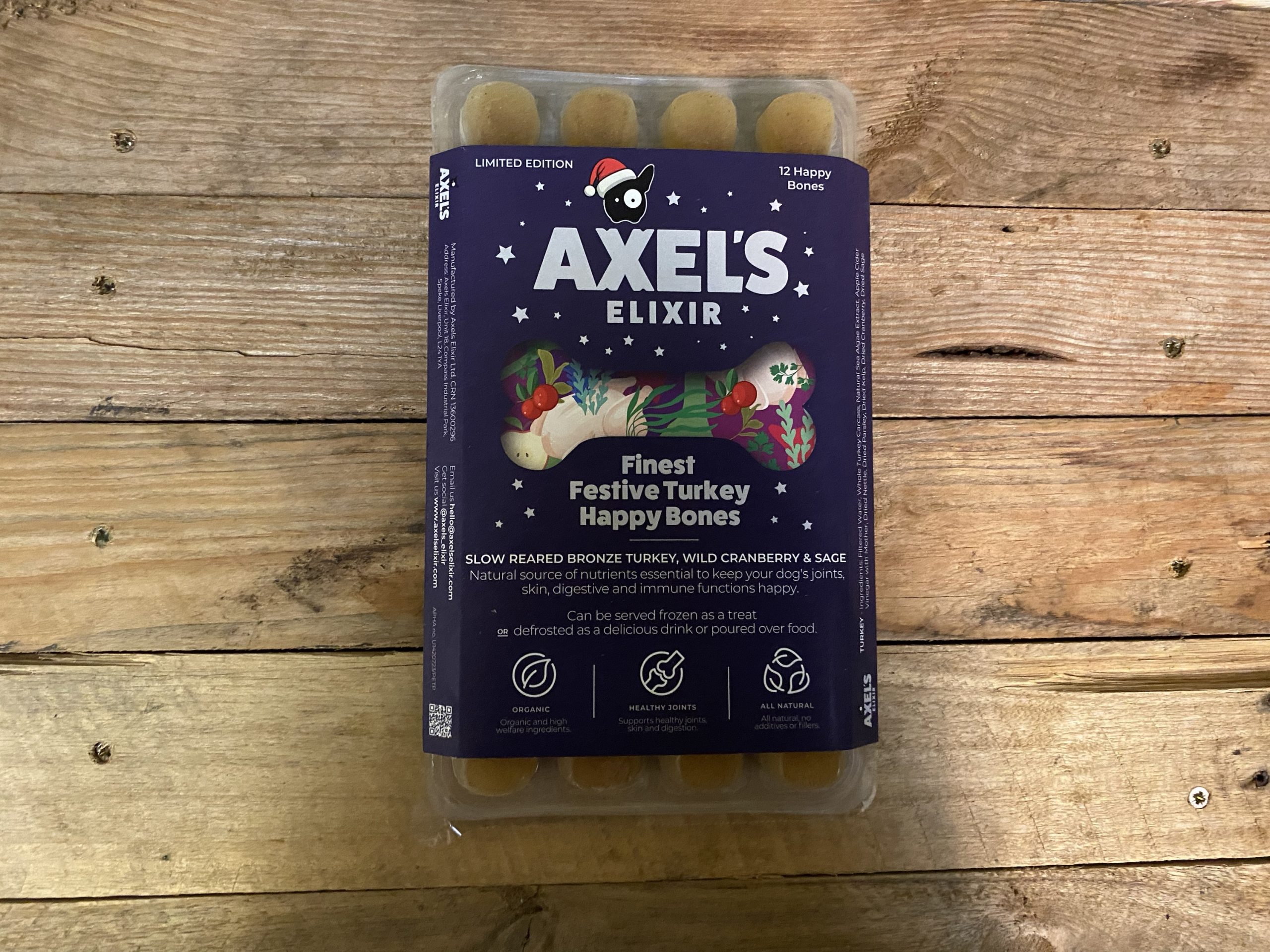 Axel’s Festive Turkey Bone Broth Bones