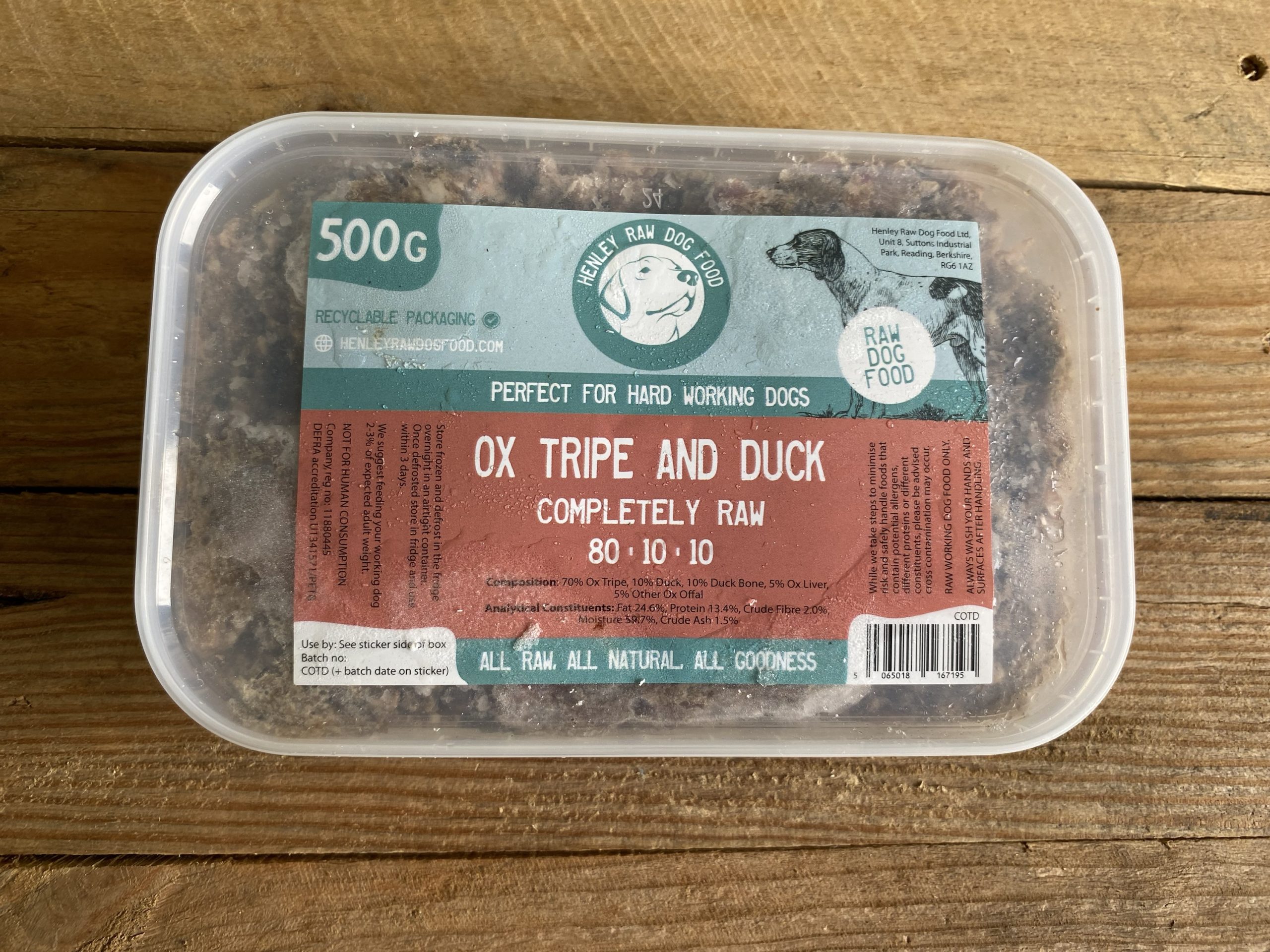 Henley Ox Tripe & Duck – 500g