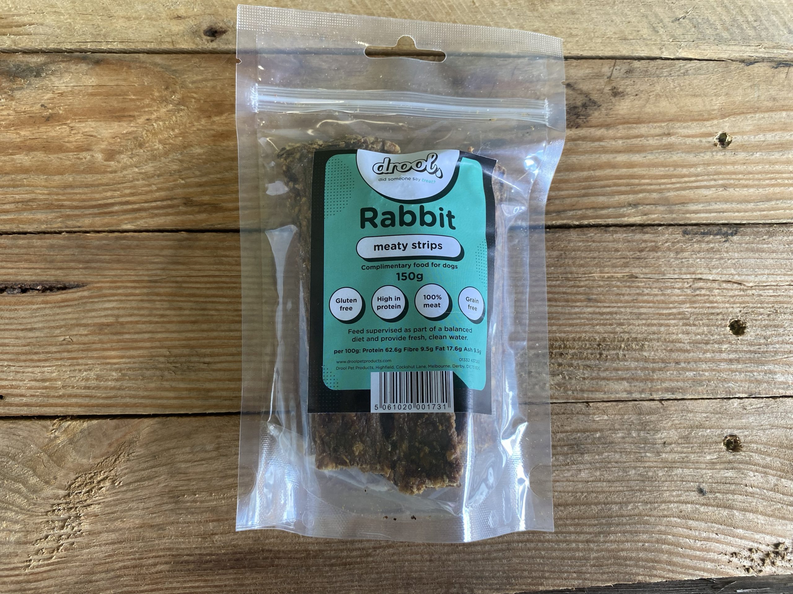 Drool Rabbit Meaty Strips – 150g