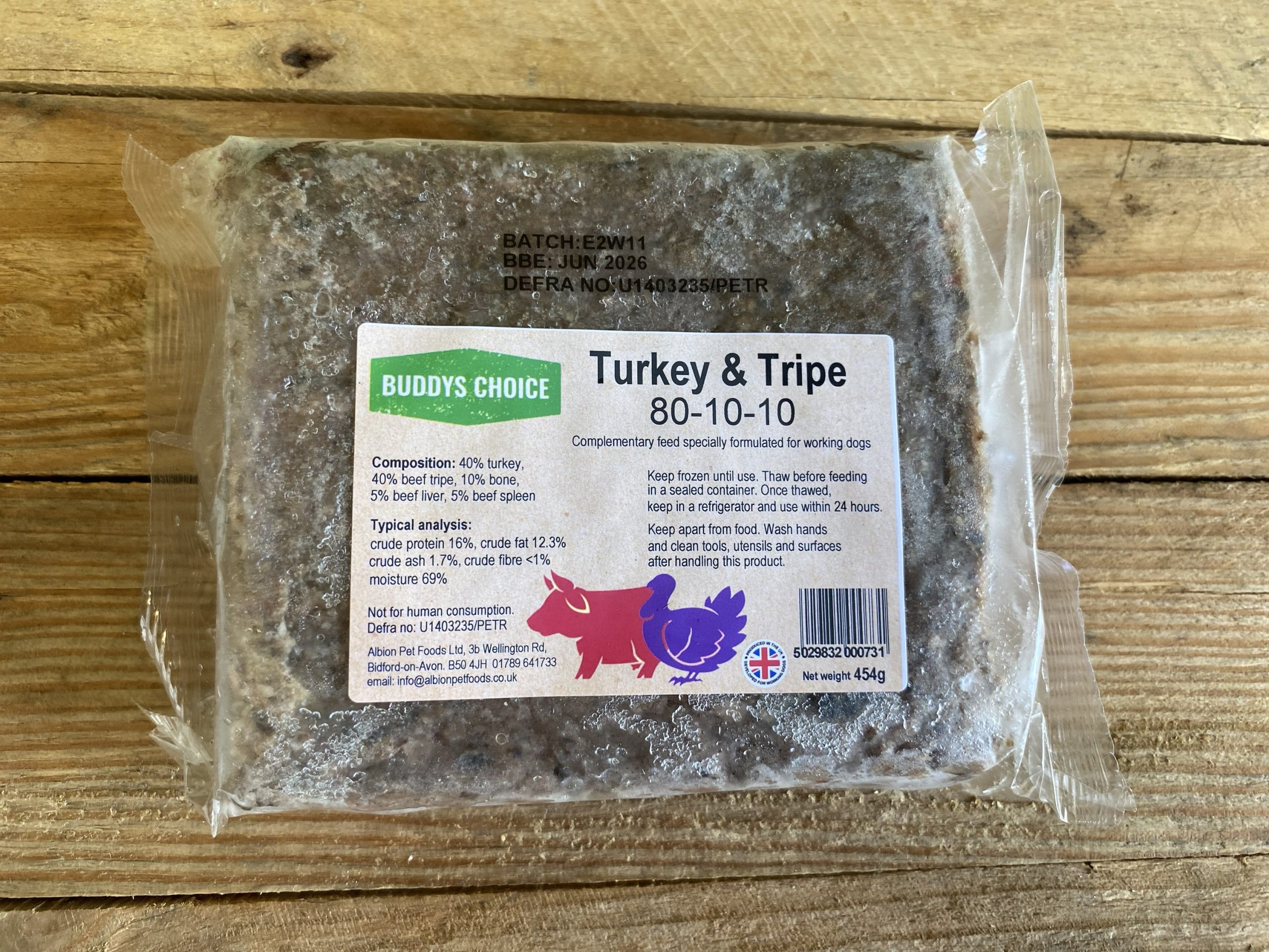 Buddys Choice Turkey & Tripe – 454g