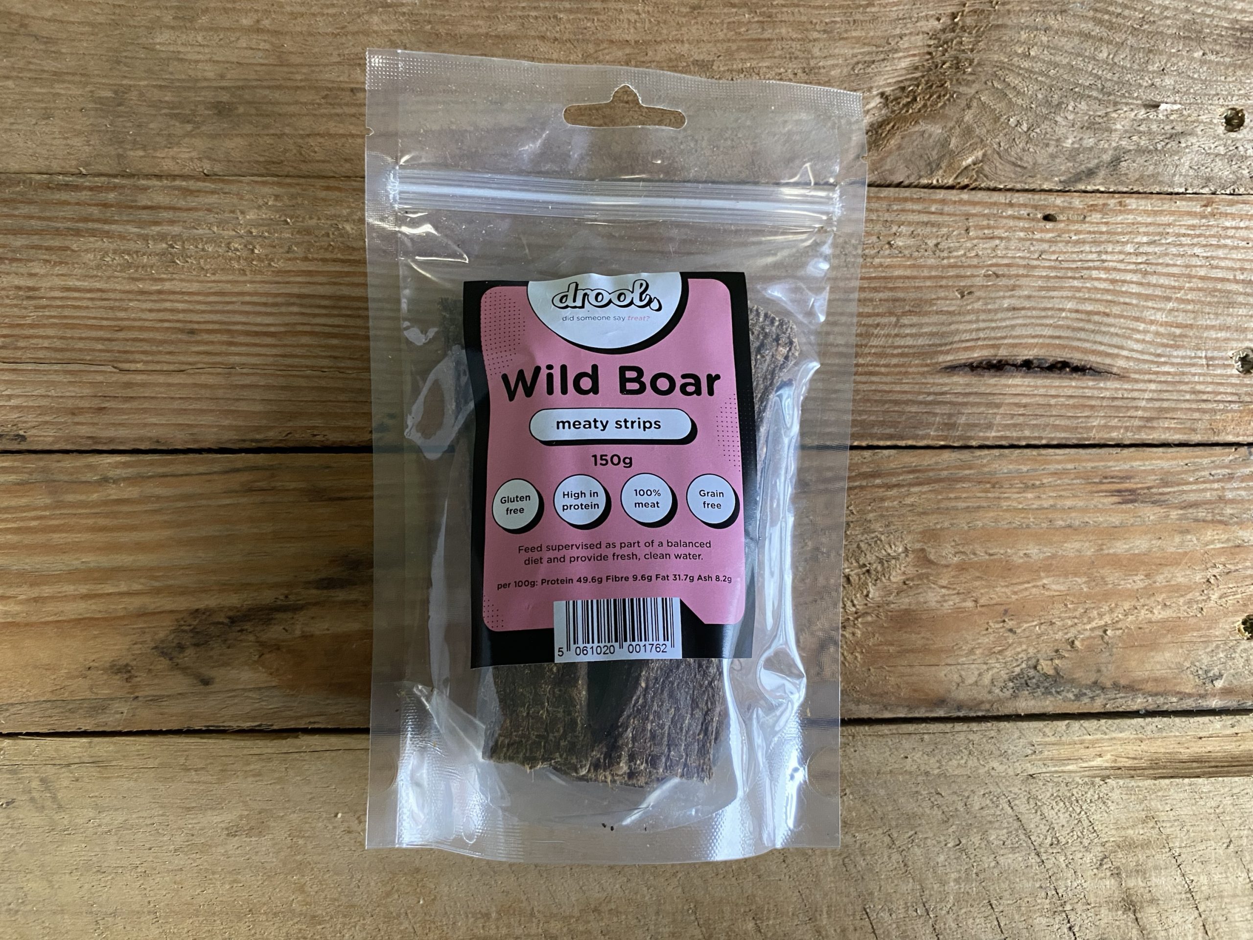 Drool Wild Boar Meaty Strips – 150g