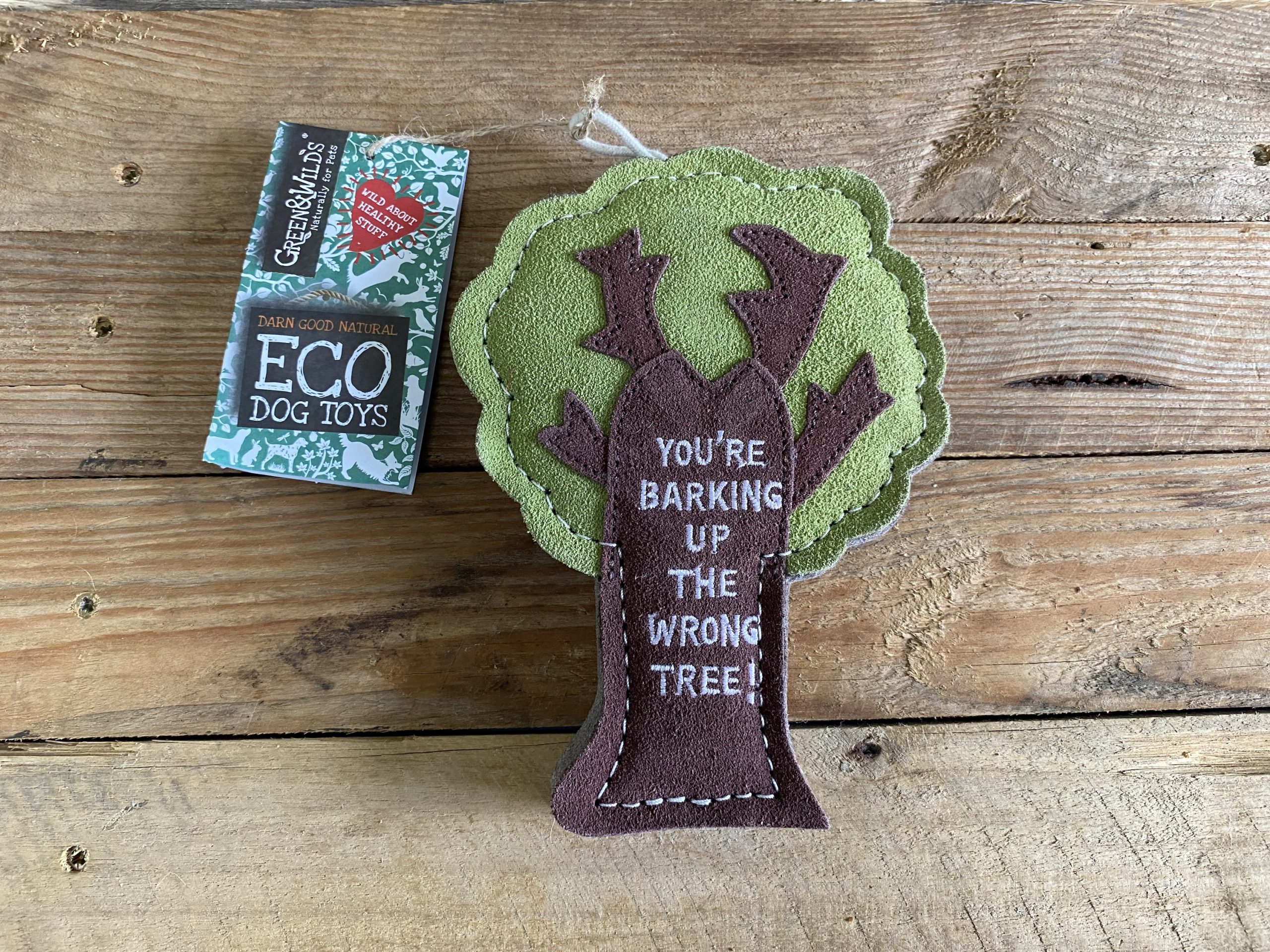 “Barking Up The Wrong Tree” Eco Dog Toy – 1pc